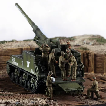 1:72 Escala de 8pcs Modelo Figura NOS M40 Grupo de Artilharia de 8 Soldados Boneca Para M40 Artilharia autopropulsada de Brinquedos de DIY Cena Acessório