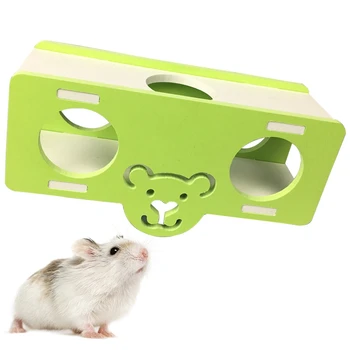 1 pcs Hamster Gangorra de Brinquedo Interativo Hamster Exercício de Brinquedo Tubo de Gerbil Ratos Ratos de Mouse da Gangorra Hamster Brinquedos, Acessórios para animais