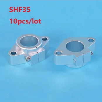 10pcs/lot SHF35 de Alumínio Linear da Haste de Eixo Ferroviário de Suporte XYZ Tabela do Router do CNC de peças de impressora 3D de peças