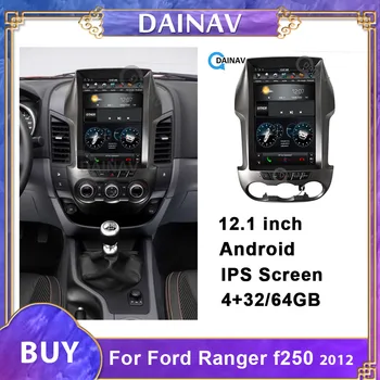 12.1 polegadas Touch Screen Car Multimedia Player de Vídeo Estéreo PARA-Ford Ranger F250 2012 Rádio do Carro DVD GPS de navegação