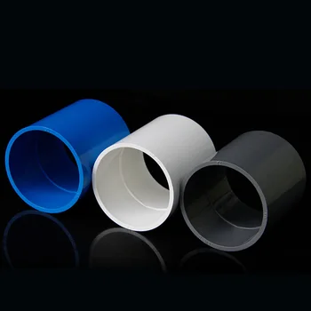 1Pcs 5Pcs IDENTIFICAÇÃO de 16mm-160mm Azul Acoplamento PVC Tubo Conector axial da Tubulação de Água de Articulações Para a Rega do Jardim Aquário Adaptador