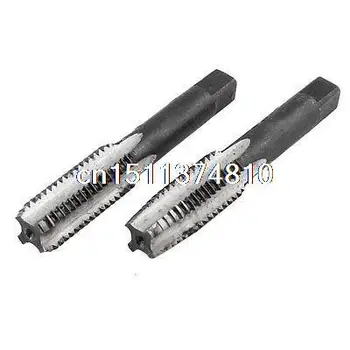 2 Pedaços de Cabeça Quadrada M12 de HSS 4 Flautas Mão Parafuso de Rosca Métrica Plug Torneiras