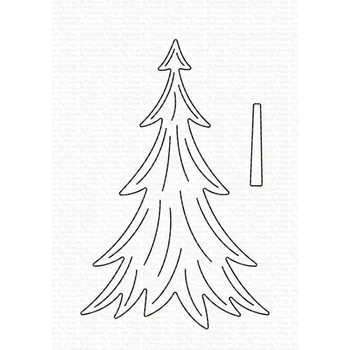 2021 Novo Corte Morre para Scrapbooking Papel de Fazer a Árvore de Natal em Relevo Quadros Cartão de Artesanato Nenhum Selos