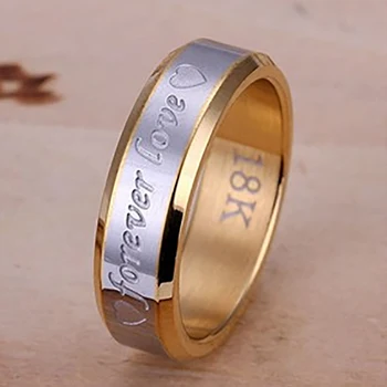2021Fashion casal anel para o amante para sempre o amor de aço inoxidável da jóia do anel de dom