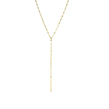 2022 Luxo pingente Gargantilha para as mulheres Minimalista de Bambu Colar Chain de mulheres colar de aço Inoxidável da jóia YX14921
