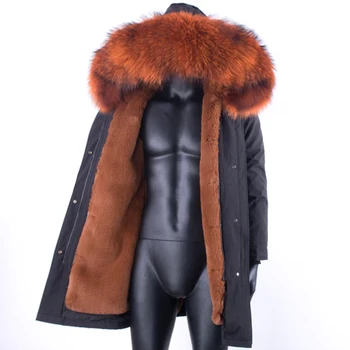 2022 Novos Homens de Casaco de Inverno Jaqueta de Mens Jaquetas Masculinas Fur Real Grossos Casacos longos Streetwear