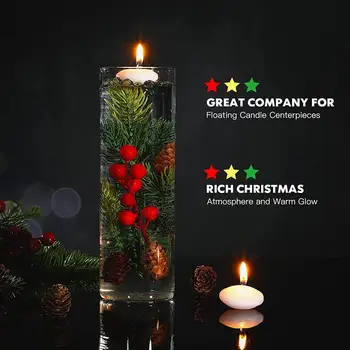 2023 Natal Vaso de Enchimento de Natal Berry Vaso de Enchimento Com pinhas 5Pcs Decoração de Natal Flutuante de velas, Vasos de Decoração de Casa