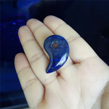 29*19*10mm Magatama Ponto em Forma de Pingente forma Para as Mulheres Colar de Jóias Charme Natural Profundo Azul de Lápis-Lazúli Pingente