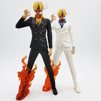 33cm Um Pedaço Figura GK Vinsmoke Sanji Fumar Figura de Ação de PVC Figuras de Anime Modelo Figma Brinquedos Stress Fidget Itens