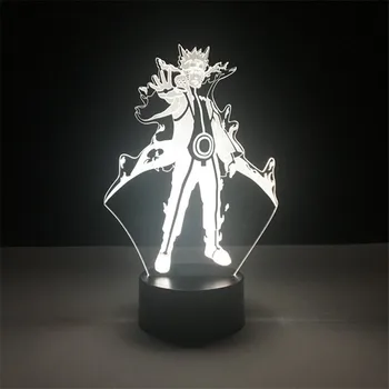 3D Lâmpada do Diodo emissor de Luz do Cartoon crianças Japonesa de Mangá, Anime Amizade Quadrinhos Lâmpada Sensor de luz de presença