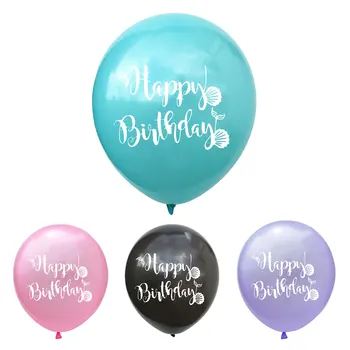 50Pcs 12inch Balões de Látex Festa de Aniversário, Decoração de Feliz Aniversário de Balão de Ar da Bola de Bola de Decoração para uma Festa Roxo Preto