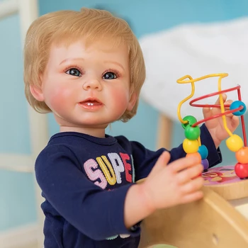 55 CM de Corpo Inteiro Silicone Soft Touch Reborn Baby Boy Bonnie Vida de Pintura de Criança de brincar com bonecas e Brinquedos para Meninas Impermeável Banheira de Boneca