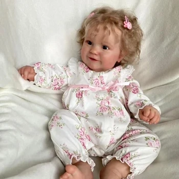 60 Cm de Simulação Renascimento Maddie lindo Bebê Reborn Boneca de Pano e Silicone Corpo Ivita Bebê Realista Bonecas Bebe Reborn Menino