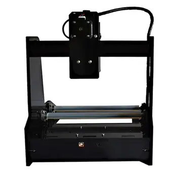 Ambiente de trabalho DIY Rotação 15w Máquina de gravação a Laser Para Objeto Cilíndrico Impressora Trabalhando Em Abaulada Material