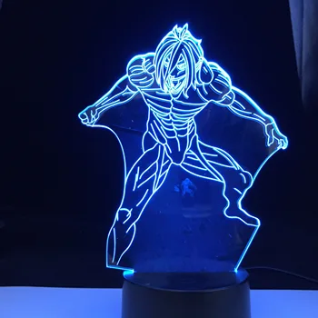 Anime 3d Light Attack on Titan Candeeiro de Mesa para Decoração de Casa de Presente de Aniversário Mangá Ataque Titan da Noite do DIODO emissor de Luz da Lâmpada