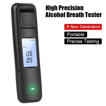Bafômetro Analisador de Não-Contato da Respiração do Álcool Testador Portátil Recarregável USB com Visor Digital, Tela de Alta Precisão