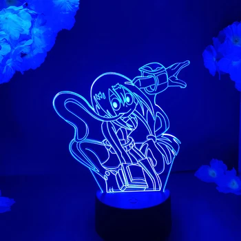 Bonito Tsuyu Asui LED 3D Anime Lâmpada Meu Herói Academia Figura Mangá Arte Deve Ter a Luz da Noite em Casa de Decoração do Quarto Asui Tsuyu