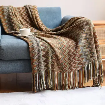 Boêmio sofá cobertor cobertor cobertor cobertor de tricô de verão cobertor office nap cobertor de ar condicionado cobertor, roupa de Cama de Viagem
