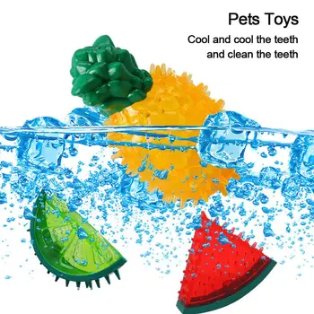 Brinquedos Do Animal De Estimação Dos Dentes Molares De Refrigeração Goma De Mascar Som De Frutas Congeladas Verão Novo Cão De Lazer Brinquedos Cães Acessórios De Animais De Estimação