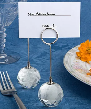 casamento, decoração de mesa de Festa Criativo redondo de cristal em forma de clip de assento de Inserir foto tabela de pasta de cartões de fontes do casamento 20pcs