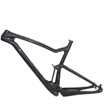 Clássico preto de carbono mtb quadro de bicicleta de suspensão total do quadro de bicicleta de montanha 29 de carbono Para o mountain bike FS829