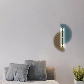 Criativo e simples parede de vidro da lâmpada Nórdicos sala de estar de plano de fundo da parede do corredor e minimalista, a decoração home quarto-de-cabeceira de arte lâmpadas