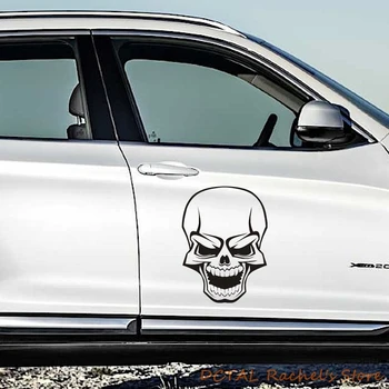 Crânio Etiqueta do Carro do Demônio Decalque do Tanque de Combustível Tampa do Porta Janela do Tronco de um Capacete de motociclista para Volkswagen VW Golf Polo SUV decoração