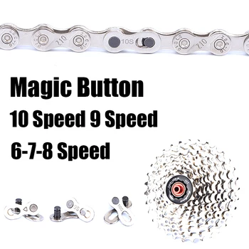 De 5 Pares de 10pcs Cadeia de Magia Botão de 10 velocidades 9 velocidades 6/7/8 Velocidade de Corrente Rápida Mestre Conector para MTB Mountain Bike de Estrada