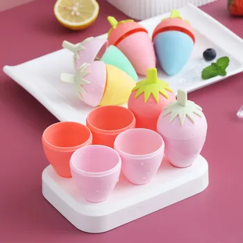 DIY sorvete Molde de 6 Células Cubo de Gelo Moldes de Verão Fabricante de Palitos de Plástico utensílios de Cozinha Candy Color Lolly Molde