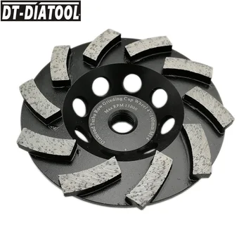 DT-DIATOOL 1unit Dia100mm/4inch Diamante Segmentado Turbo Linha Copa do rebolo para Concreto, Tijolo, Pedra Dura com M14 Conexão