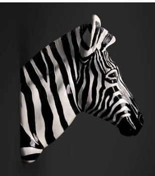 Europeia animais cabeça de cervo zebra cabeça parede de suspensão do ato que o papel ofing.
