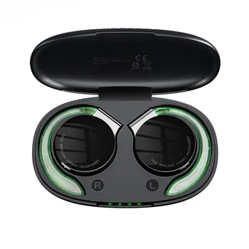 F2 TWS Bluetooth Fones de ouvido Com Microfones Esporte Gancho da Orelha Display de LED de Fones de ouvido sem Fio hi-fi Estéreo de Fones de ouvido frete Grátis