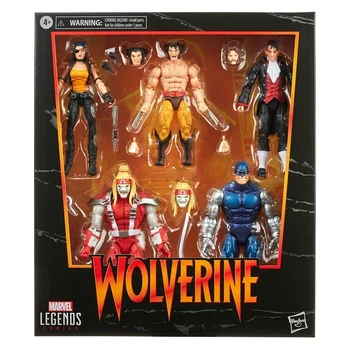 Hasbro Marvel Legends Série Wolverine 5-Pack, que Inclui a Marvel Omega Vermelho da Marvel, Cyber Marvel Calisto, Jason Wyngarde