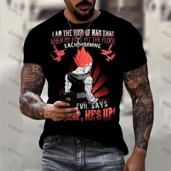 Hip Hop Dragon Ball Z Goku Nova T-Shirt Tendência Tops de Manga Curta Roupas masculinas Essentials Tee Super Saiya Presente Streetwear Camisas