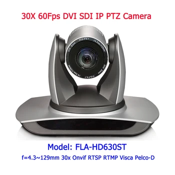 Igreja / Conferência/Equipamentos Médicos Full HD 1080p 50/60fps CMOS DVI/hd sdi/ IP PTZ Câmera zoom de 30x