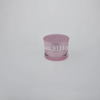 JA92 luz cor-de-rosa 5g de amostra de plástico frascos para cosméticos | 5ml pequenos recipientes de cosméticos com tampa acrílica | 5g mini frascos com tampas