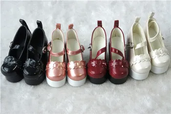 JS-02 1/3 Muito BJD Salto Alto Sapatos de Couro PU com algodão, Botas de SD para a Boneca cor Vermelho/Branco/Preto/Rosa Boneca Acessórios