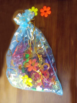 Lago azul coração de organza sacos de 15x20cm 200pcs de jóias de embalagem de exibição de sacos de presentes saco de drawstring bolsa de saco de jóias para pulseiras