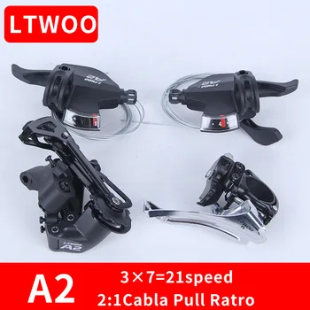 LTWOO 3x7v Velocidade de 21 Cambio de Transmissão Desviador Traseiro Vtt Kit de Transmissão Desviador Trasero Passador De Marcha Bicicleta Bicicleta