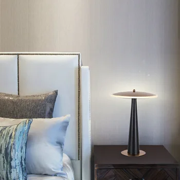 Lâmpada de Mesa LED moderna de ouro Lâmpada da Tabela do DIODO emissor de Luz da tabela de cor quente noite de luz da decoração da lâmpada apartamento lâmpada