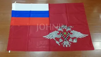 malha de poliéster de suspensão de 90*135cm Federal russo de Serviço de Migração bandeira
