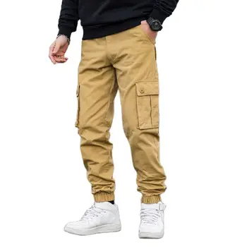 Moda Multi-Bolso Casual Calças dos Homens Tático Militar Corredores de Carga Calças dos Homens Exterior Moletom Masculino Hip Hop Inferior