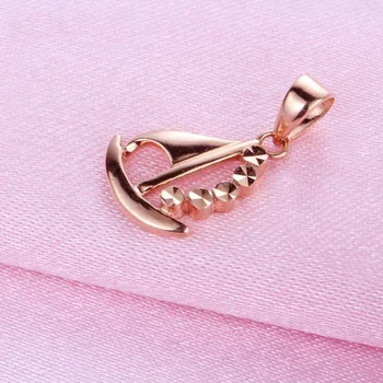 Moda pequena veleiro neckalce para a mulher 14K ouro rosa pingente requintado luz de luxo de design criativo 585 roxo de jóias de ouro