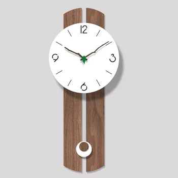 Moda-relógio de parede sala de estar moderna, criativa relógio mudo balanço de parede relógio de acrílico relógio