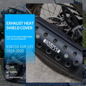 Moto Silenciador de Escape Tubo de Protetor Escudo de Calor Tampa Para a Yamaha XSR155 XSR 155 2019 2020 Anti-escaldar o Tubo de Escape de Acidente