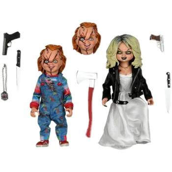 NECA Noiva de Chucky Tiffany Duplo Conjunto Comum de Versão do Clássico Filme da Série de 5.5 polegadas, Móveis, Boneca, de Ações para os Fãs de Presente