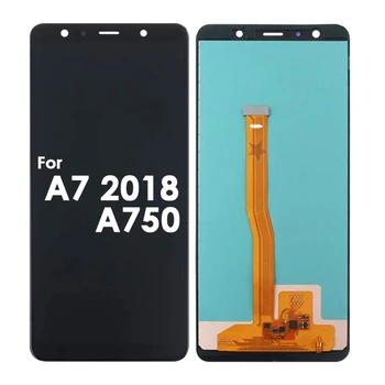 Novo Display LCD com Touch Screen Digitalizador Assembly para -Samsung Galaxy A7 2018 A750 SM-A750F para Substituir a Tela Rachada