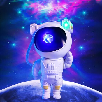 Novo Galaxy Lâmpada do Projetor do DIODO emissor de Astronauta Lâmpada de Projeção Céu Estrelado de Noite a Luz de Gypsophila Luzes Crianças Presentes Casa Decoração do Quarto