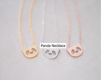 O Estilo o mais novo Listados Contratada design Bonito Panda Pingente mulheres gargantilha colar de cadeia pequena charme presente