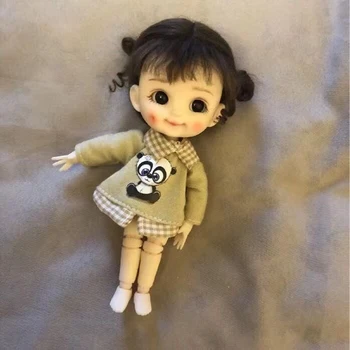 OB11 Boneca Cabeça 1/8 BJD Boneca Cabeça Artesanais Kawaii Face 3D Olhos Para 16Cm YMY GCS Boneca DIY Boneca de Presente Criativo Menina Brinquedos